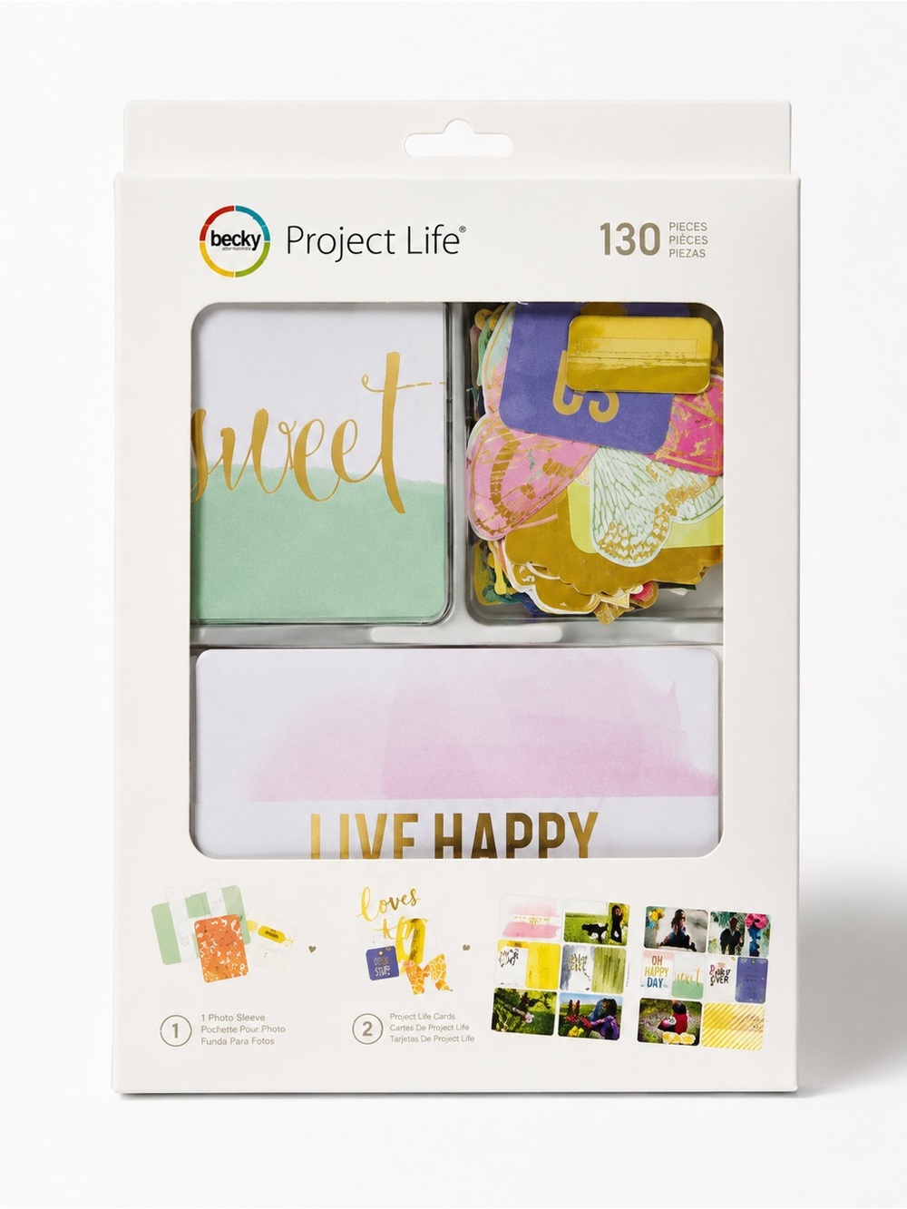 Becky Higgins Project Life Sweet Edition Card Kit 130 Pieces Scrapbooking NEW